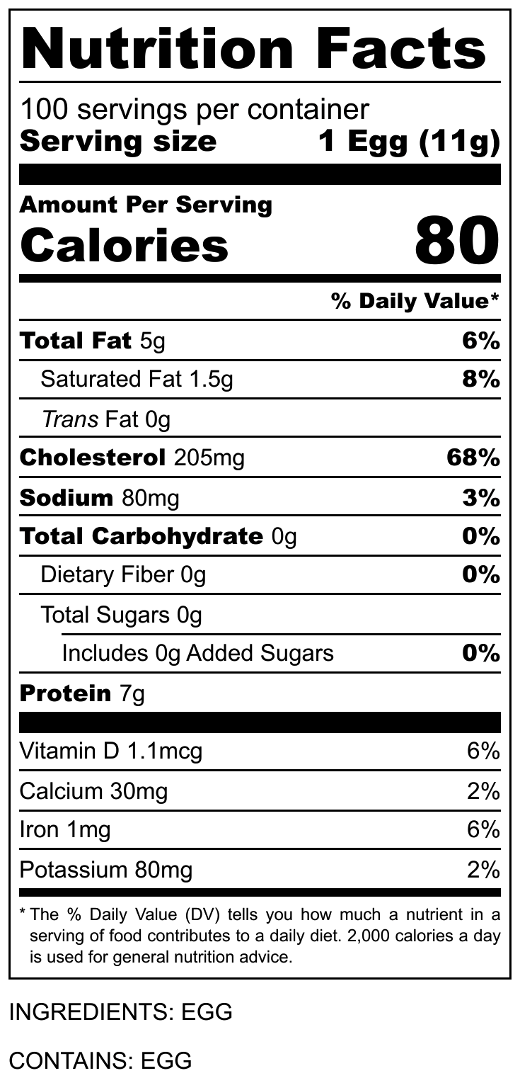 Freeze-Dried Pasture-Raised Egg Powder. #10 Can (100 Eggs)