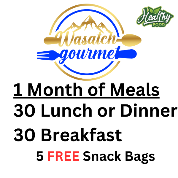 1 Month of Meals for 2 (30 Breakfast, 30 Entrees, 5 Snacks)