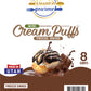 Freeze Dried Cream Puffs with Chocolate  - 4 pack (24 Cream Puffs)