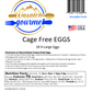 Cage Free - Farm Fresh Freeze Dried Eggs - Powdered