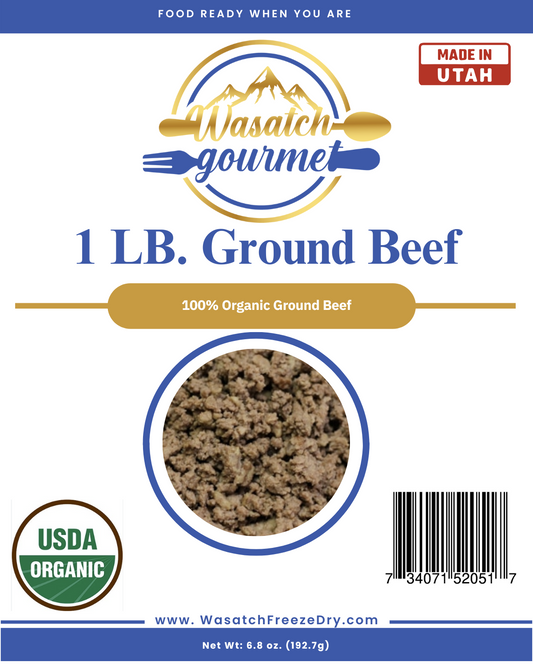 4 Lbs Premium Freeze Dried Ground Beef (Organic)