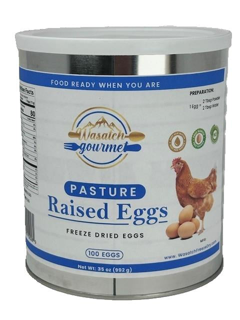 Freeze-Dried Pasture-Raised Egg Powder. #10 Can (100 Eggs)