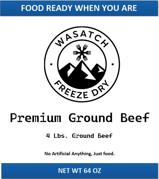 4 Lbs Premium Freeze Dried Ground Beef